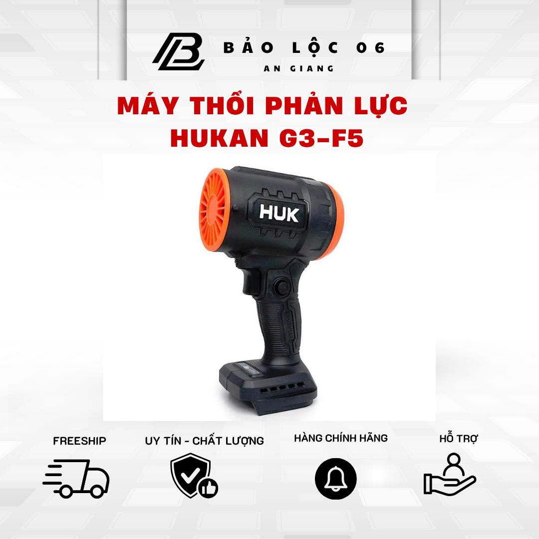 Máy Thổi Phản Lực Hukan G3 - F5 -  Động Cơ Phản Lực Không Chổi Than - Chân Pin Phổ Thông Bảo Hành 12 Tháng - lực gió 2kg