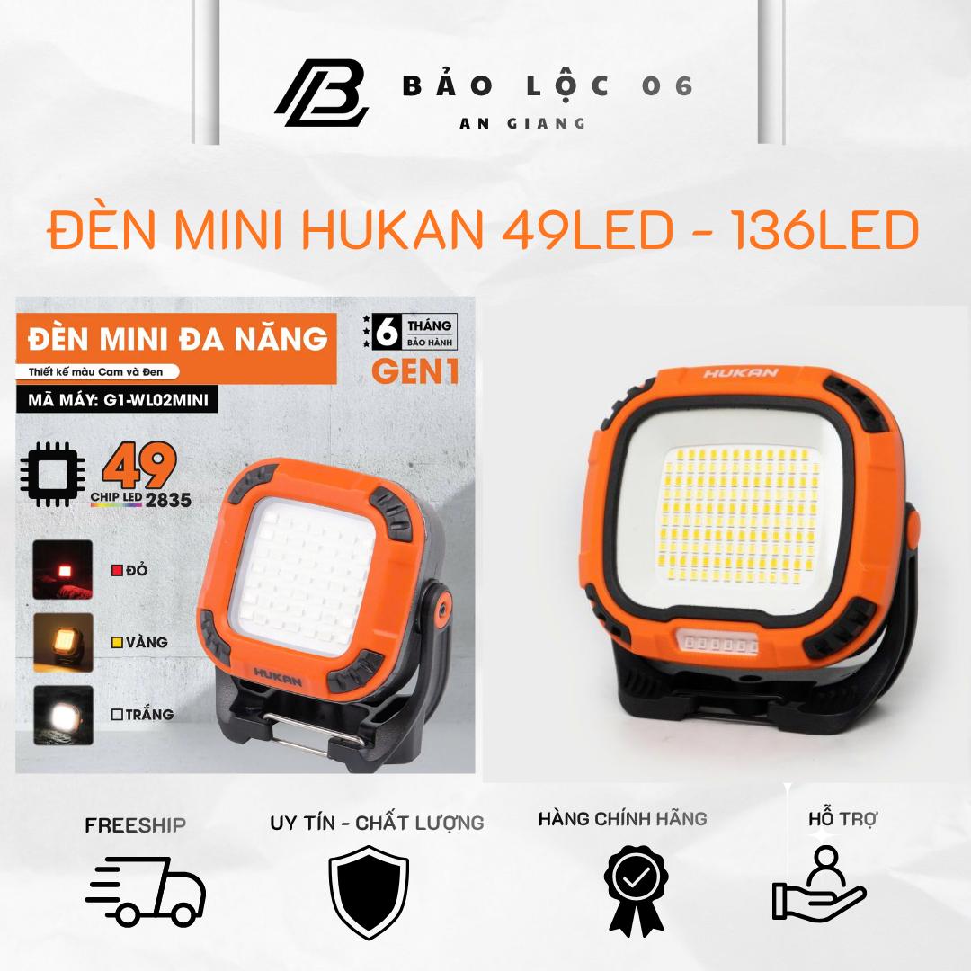 Đèn led HUKAN G1-DCT006, 136 chip led, Hoạt động 5-8h, Chân đế xoay được 180 độ