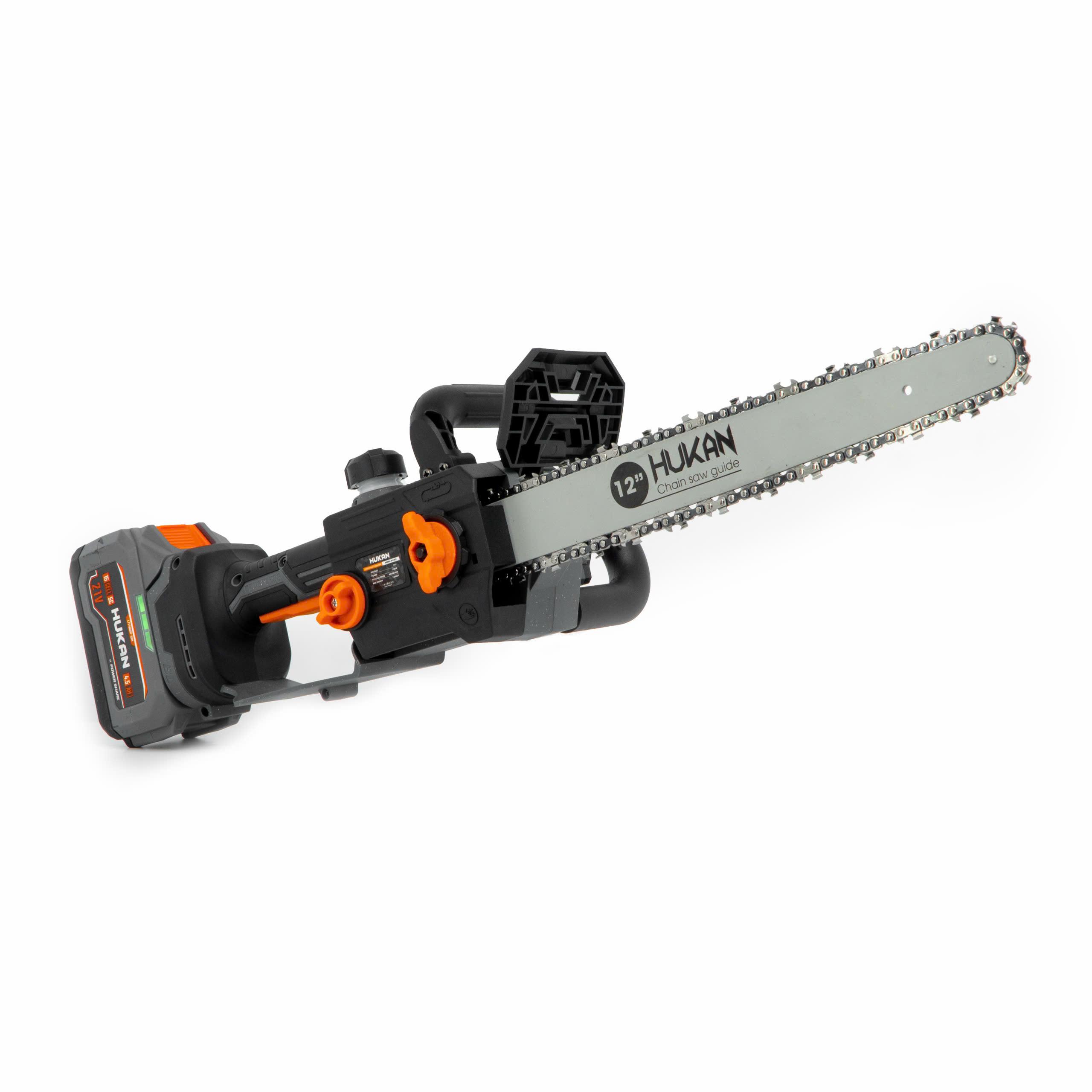 Máy cưa xích chạy pin HUKAN G1-N13 - Lam xích 12inch - Tốc 6.000v/p, Động cơ không chổi than